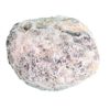A whole, unopened Trancas Geode, mostly grey, some black and brown on exterior.