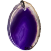 A purple agate slice.