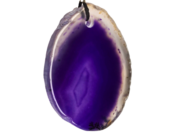 A purple agate slice.