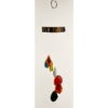 A multicolored agate windchime.