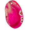 A pink agate slice.