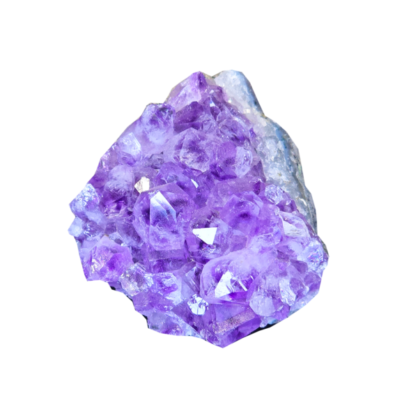 Am-L An a-grade amethyst cluster with deep purple hues.