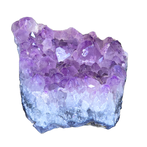 Am-a An a-grade amethyst cluster with deep purple hues.