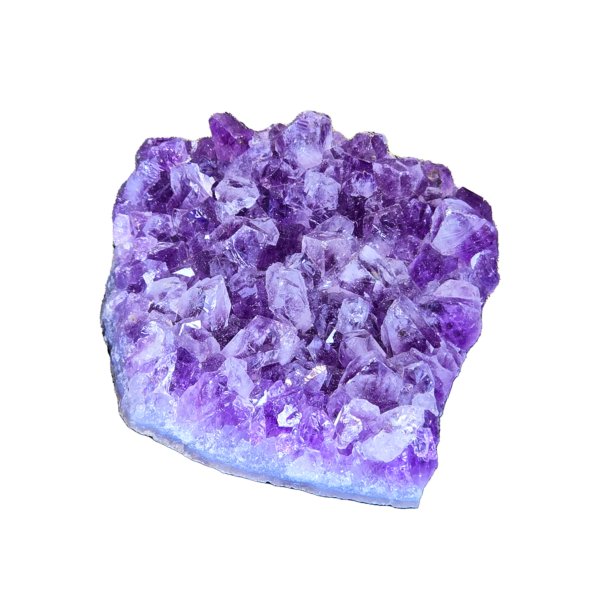 Am-d An a-grade amethyst cluster with deep purple hues.