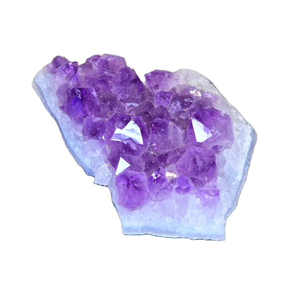 Am-h An a-grade amethyst cluster with deep purple hues.