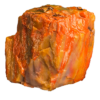 An Arizona Petrified wood chunk, displaying a wide range of colors.
