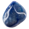Large tumbled blue quartz stone in soft shades of sky blue with subtle marbling.