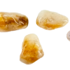 Three extra extra large tumbled citrine with honey hues, and a rich golden an milky white color. Compared with a quarter, these are about 5 times larger.