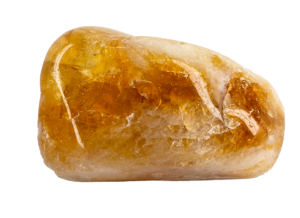 Extra extra large tumbled citrine with honey hues, and a rich golden an milky white color.
