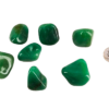 Alt text: Large tumbled Green Aventurine stones with smooth, polished surfaces and natural green hues, displayed on a neutral background.