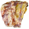 A lacquer-polished chunk of Arizona petrified wood with rich varying colors.
