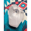 Closeup of a large clear quartz point.