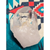 Closeup of a large clear quartz point.
