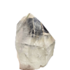 Closeup of a large clear quartz point.