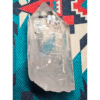 Closeup of a large clear quartz point.