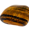 Large A Grade Tiger's Eye tumbled stones with smooth, polished surfaces showcasing rich golden-brown hues and a captivating chatoyancy shimmer.