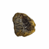 A closeup of a chunk of golden brown Indonesian Amber.